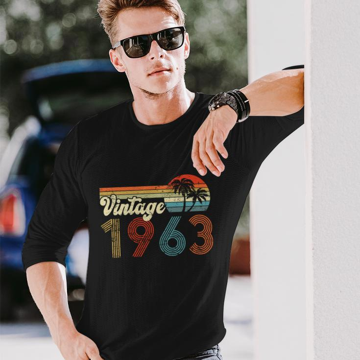 Vintage 1963 Made In 1963 59Rd Birthday 59 Year Old Long Sleeve T-Shirt Gifts for Him