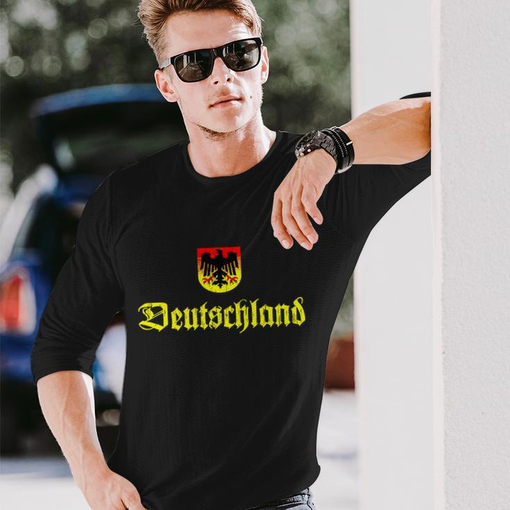 Vintage Deutschland German Logo Long Sleeve T-Shirt Gifts for Him