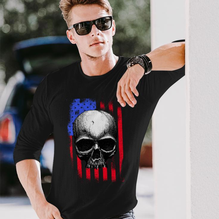 Vintage Usa American Flag V2 Long Sleeve T-Shirt Gifts for Him