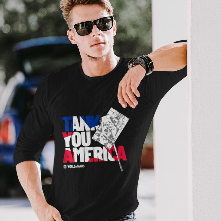 World Of Tanks 4Th Of July Tank You America Long Sleeve T-Shirt Gifts for Him