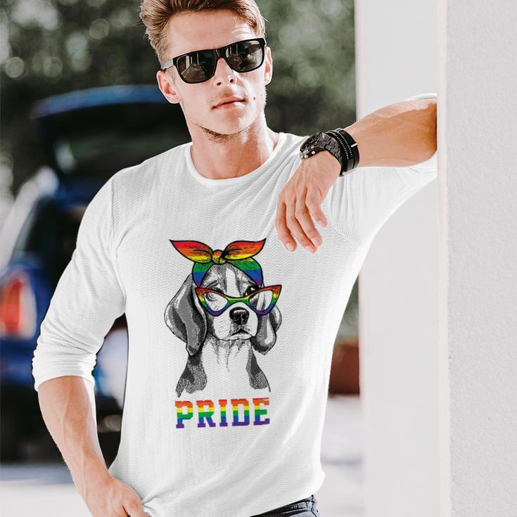 Cute Dog Lover Puppy Owner Beagle Mom Dad Gay Lesbian Lgbt Long Sleeve T-Shirt T-Shirt Gifts for Him