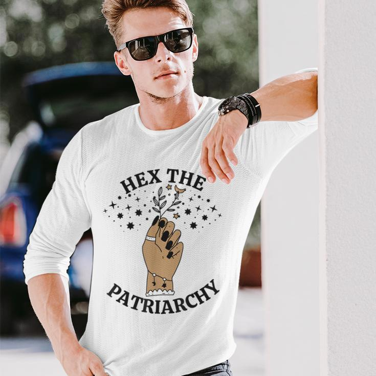 Feminist Witch Hex The Patriarchy V2 Long Sleeve T-Shirt Gifts for Him