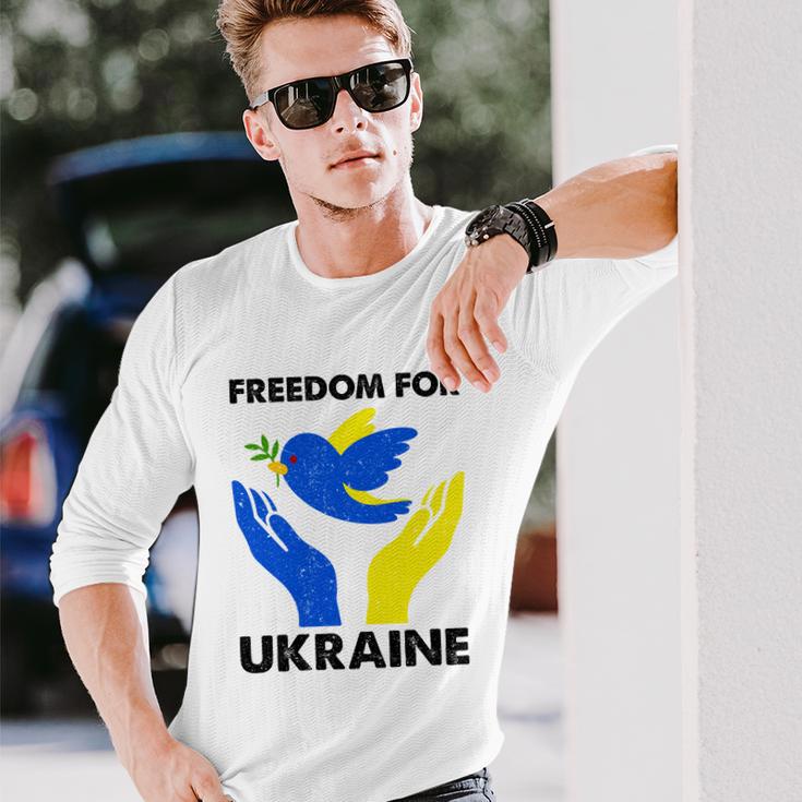 Freedom For Ukraine Long Sleeve T-Shirt Gifts for Him