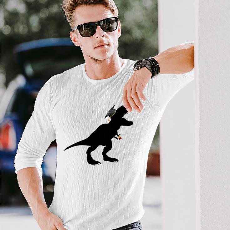 Graduate Saurus Graduated Dinosaur School Long Sleeve T-Shirt T-Shirt Gifts for Him