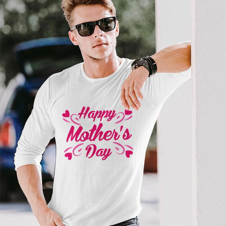 Happy Hearts Tshirt Long Sleeve T-Shirt Gifts for Him