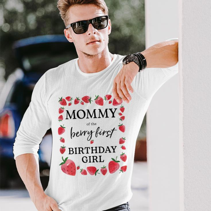 Mommy Of The Berry First Birthday Girl Sweet One Strawberry Long Sleeve T-Shirt Gifts for Him