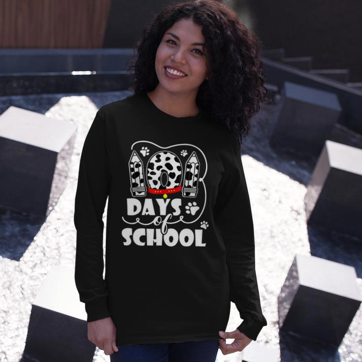 101 Days Of School Dalmatian Logo Long Sleeve T-Shirt Gifts for Her
