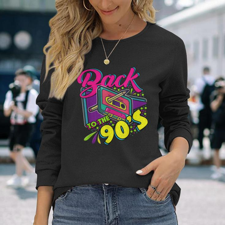 Back To The 90S 90S Disco Radio And Techno Era Vintage Retro Men Women Long Sleeve T-Shirt T-shirt Graphic Print Gifts for Her