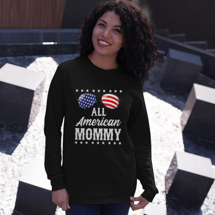 All American Mommy 4Th Of July Independence Long Sleeve T-Shirt Gifts for Her