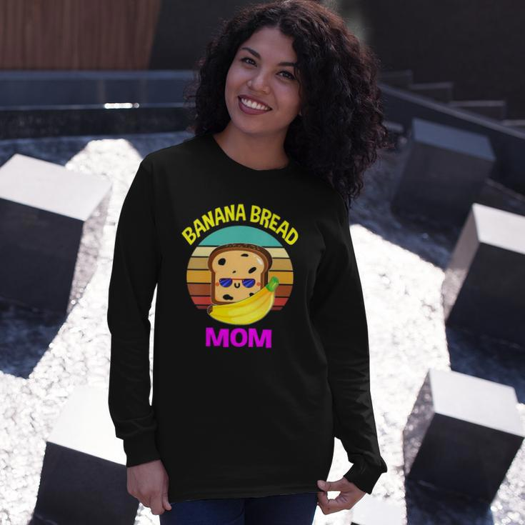 Banana Bread Mom Lovers Food Vegan Mama Mothers Long Sleeve T-Shirt T-Shirt Gifts for Her