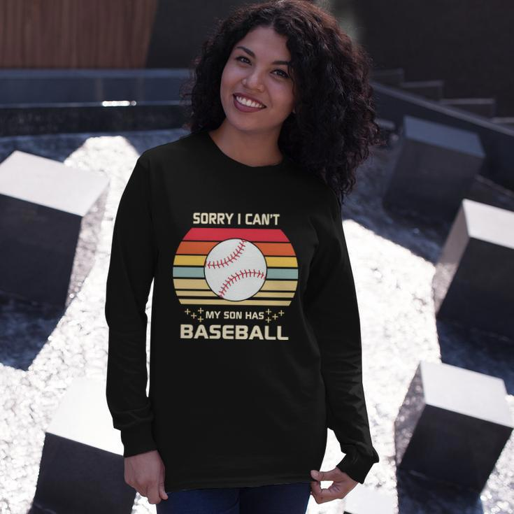 Baseball Mom Baseball Son Baseball Quotes Retro Baseball Long Sleeve T-Shirt Gifts for Her