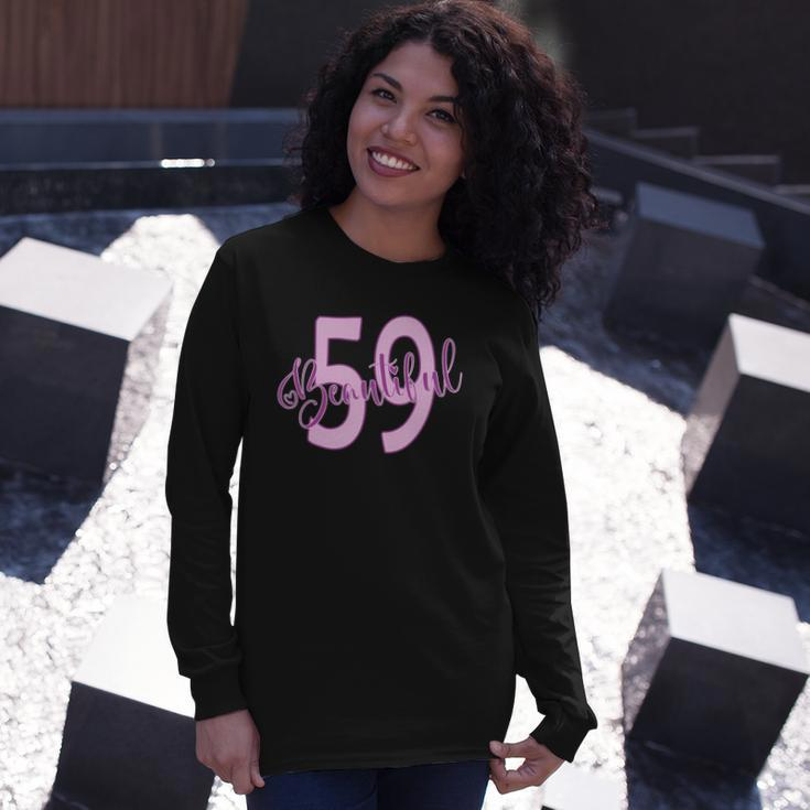 Beautiful 59Th Birthday Apparel For Woman 59 Years Old Long Sleeve T-Shirt T-Shirt Gifts for Her