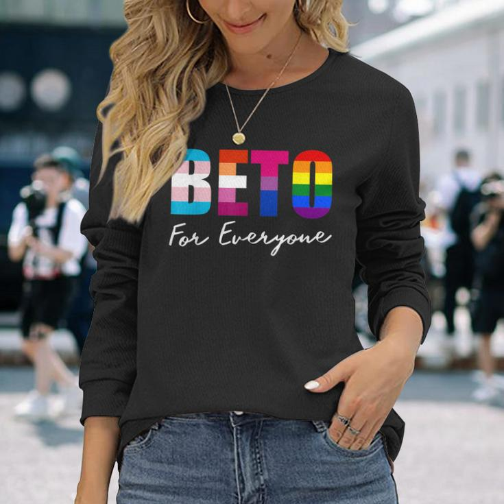 Beto For Everyone Gay Pride Men Women Long Sleeve T-Shirt T-shirt Graphic Print Gifts for Her