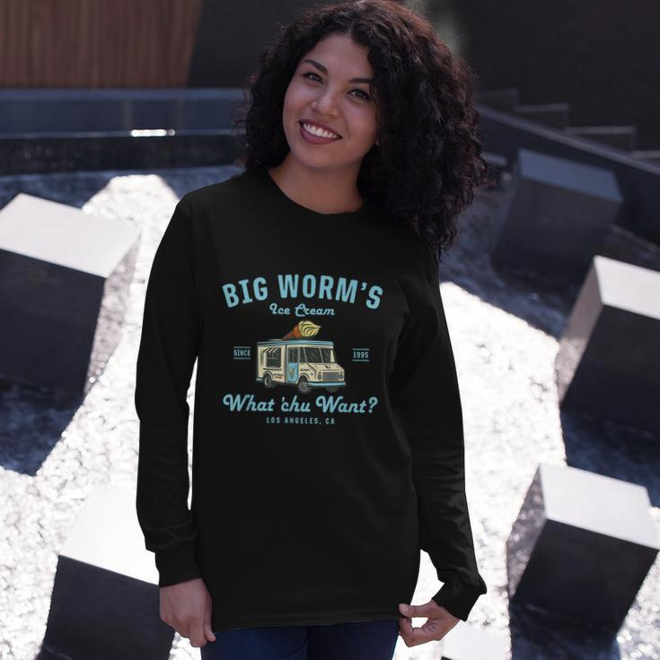 Big Worms Ice Cream Truck What Chu Want Tshirt Long Sleeve T-Shirt Gifts for Her