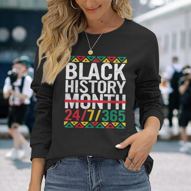 Black History Month 2022 Black History 247365 Melanin Men Women Long Sleeve T-Shirt T-shirt Graphic Print Gifts for Her
