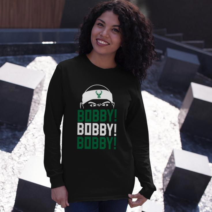 Bobby Bobby Bobby Milwaukee Basketball Tshirt Long Sleeve T-Shirt Gifts for Her