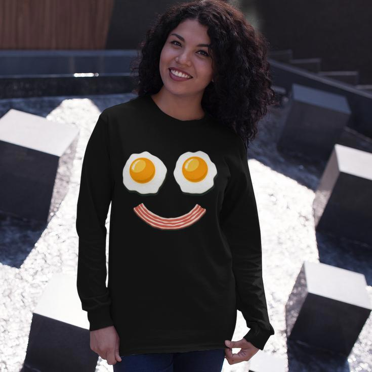 Breakfast Bacon And Eggs Tshirt Long Sleeve T-Shirt Gifts for Her