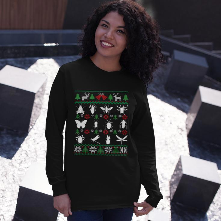 Bug Collector Entomology Insect Collecting Christmas Long Sleeve T-Shirt Gifts for Her
