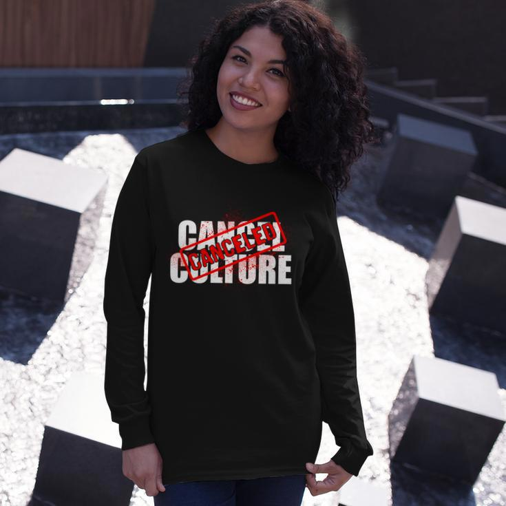 Cancel Culture Canceled Stamp Tshirt Long Sleeve T-Shirt Gifts for Her