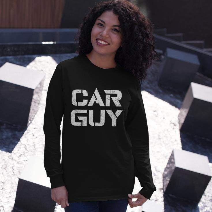 Car Guy Distressed Long Sleeve T-Shirt Gifts for Her