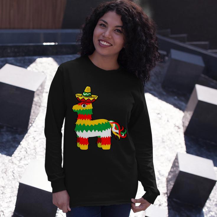 Cinco De Mayo Party Pinata Fiesta Sombrero Tshirt Long Sleeve T-Shirt Gifts for Her