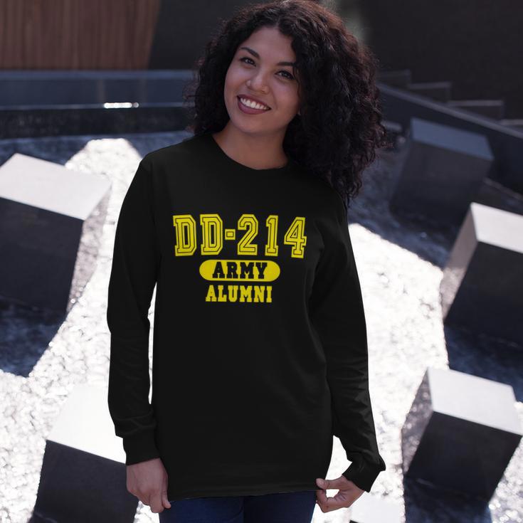 Dd-214 Us Army Alumni Tshirt Long Sleeve T-Shirt Gifts for Her