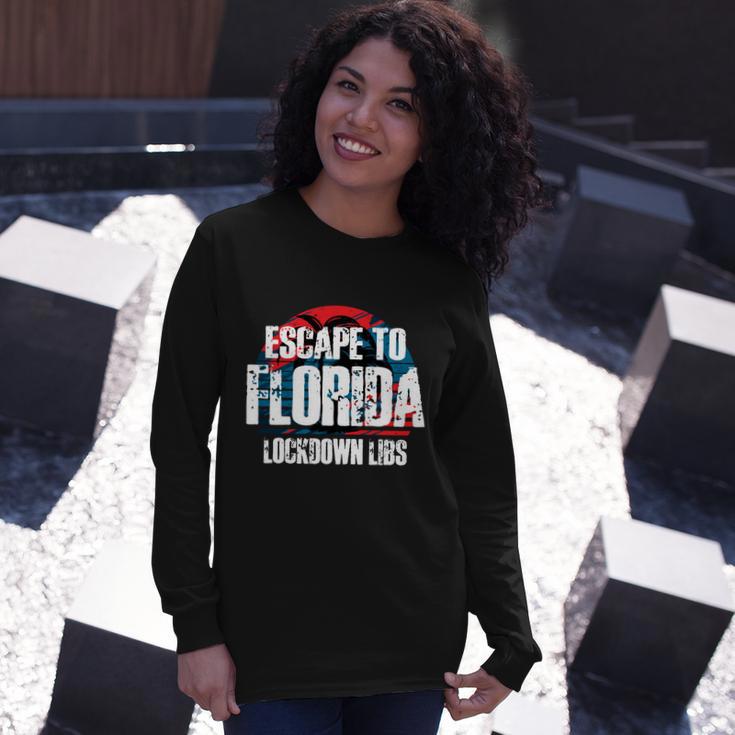 Desantis Escape To Florida V2 Long Sleeve T-Shirt Gifts for Her