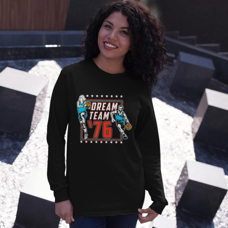 Dream Team America Patriot Proudly Celebrating 4Th Of July Long Sleeve T-Shirt Gifts for Her