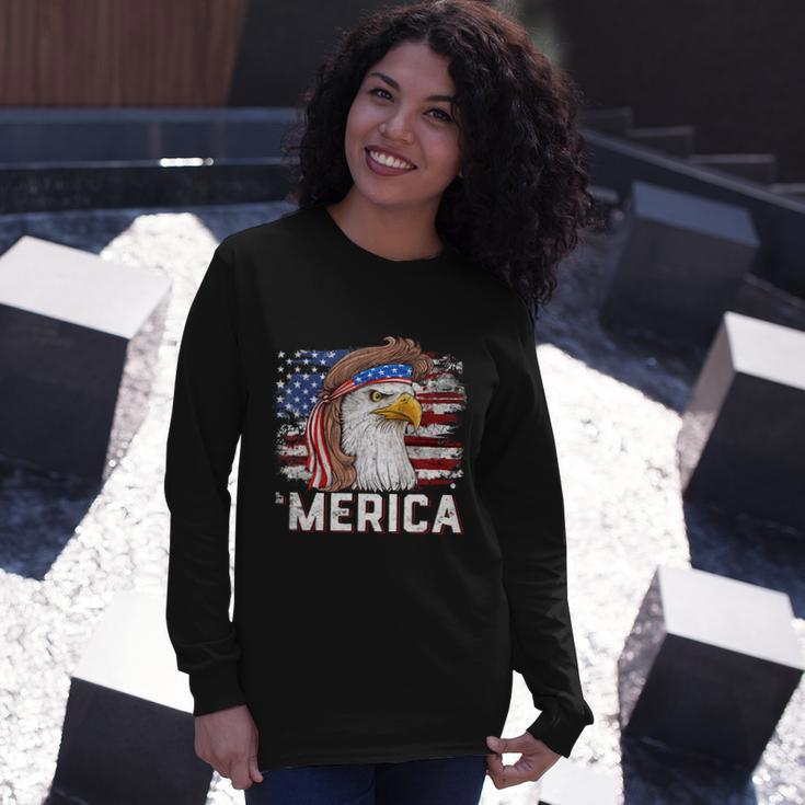 Eagle Mullet 4Th Of July Usa American Flag Merica Meaningful Long Sleeve T-Shirt Gifts for Her