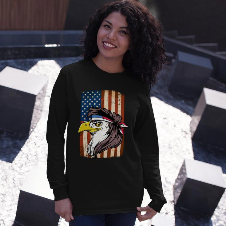 Eagle Mullet Usa American Flag Merica 4Th Of July Meaningful V2 Long Sleeve T-Shirt Gifts for Her