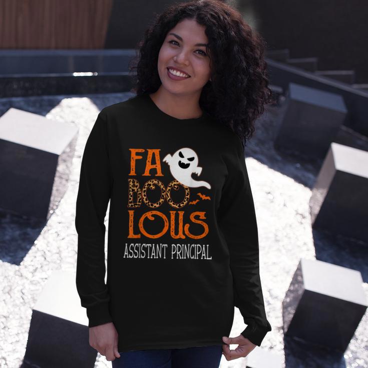 Faboolous Assistant Principal On Halloween Party Ghost Long Sleeve T-Shirt Gifts for Her