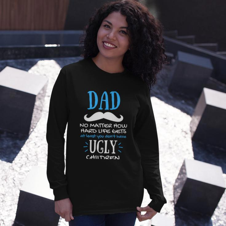 Fathers Day For Father From Daughter Son The Best Father Long Sleeve T-Shirt Gifts for Her