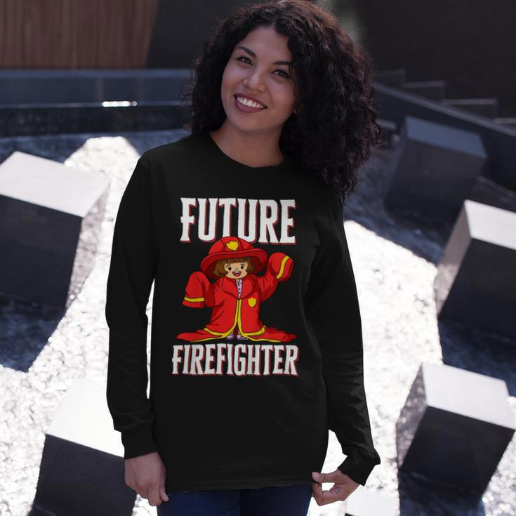 Firefighter Future Firefighter For Young Girls Long Sleeve T-Shirt Gifts for Her