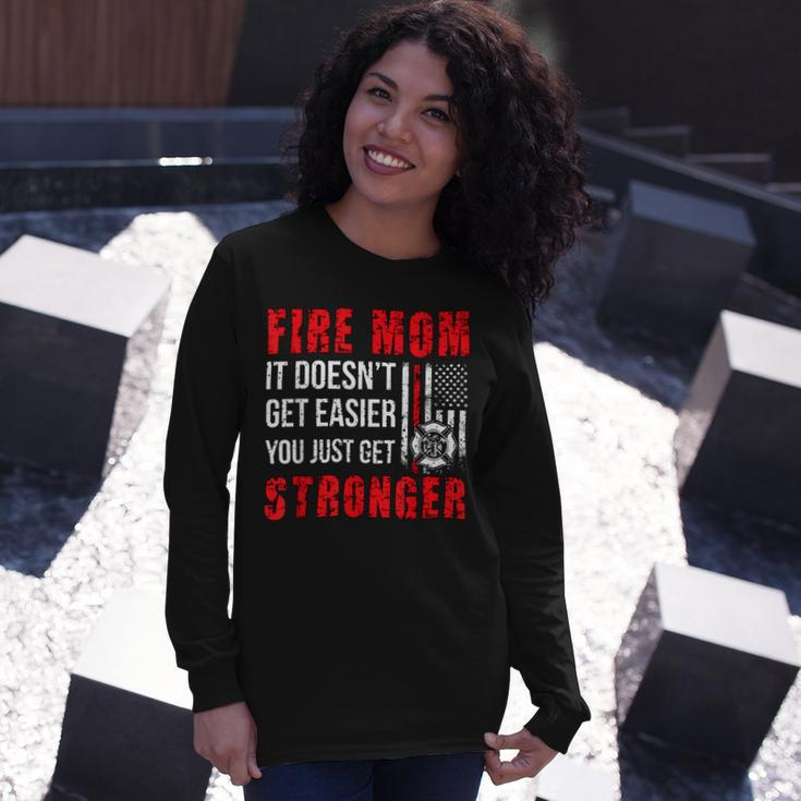 Firefighter Proud Firefighter Mom Fire Mom Of A Fireman Mother Long Sleeve T-Shirt Gifts for Her