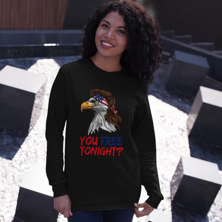 You Free Tonight Bald Eagle Mullet Usa Flag 4Th Of July V3 Long Sleeve T-Shirt Gifts for Her