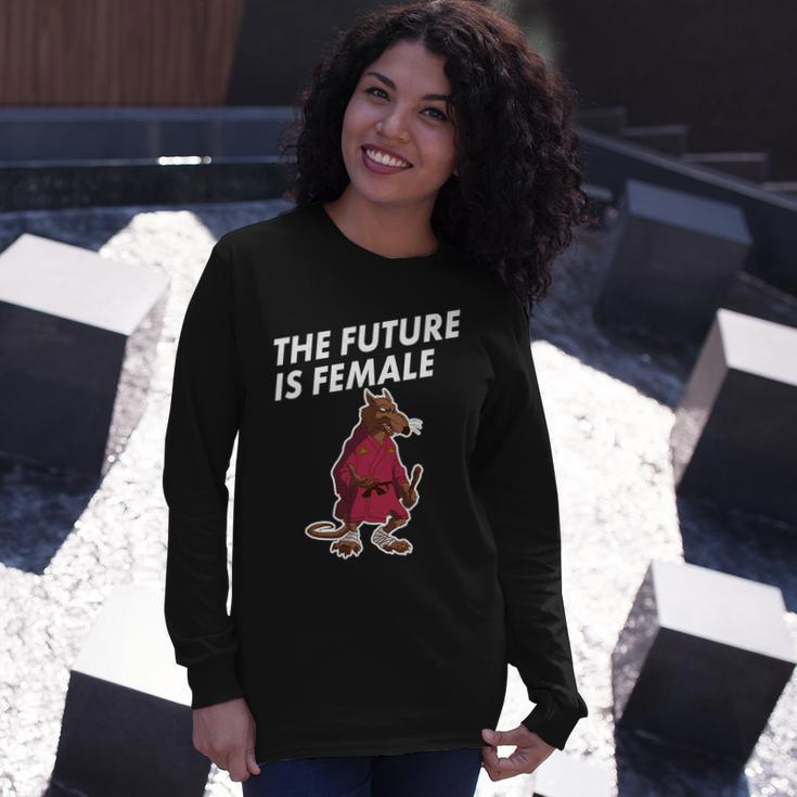 The Future Is Female Splinter Meme Long Sleeve T-Shirt Gifts for Her