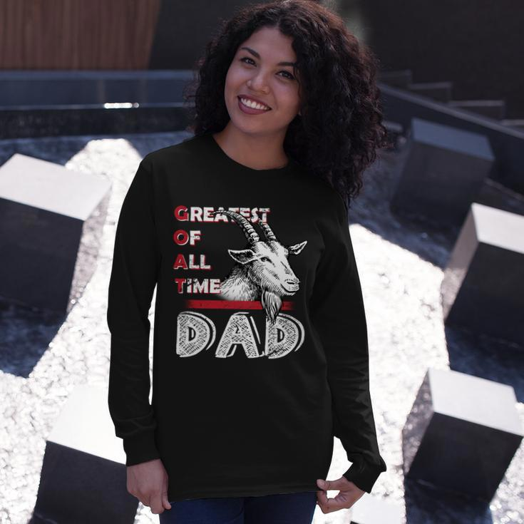 Goat Dad Tshirt Long Sleeve T-Shirt Gifts for Her