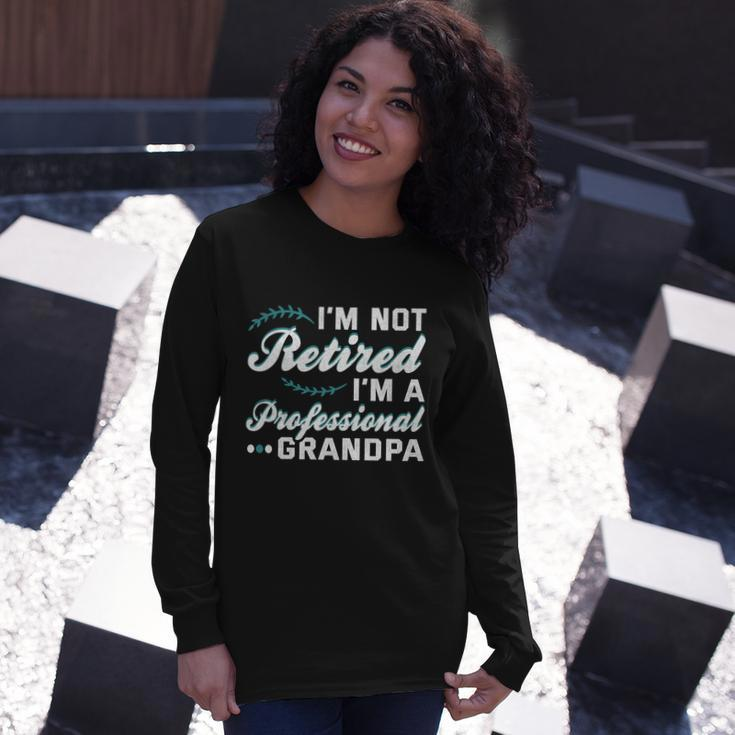 Grandpa Shirts Fathers Day Retired Grandpa Long Sleeve Long Sleeve T-Shirt Gifts for Her