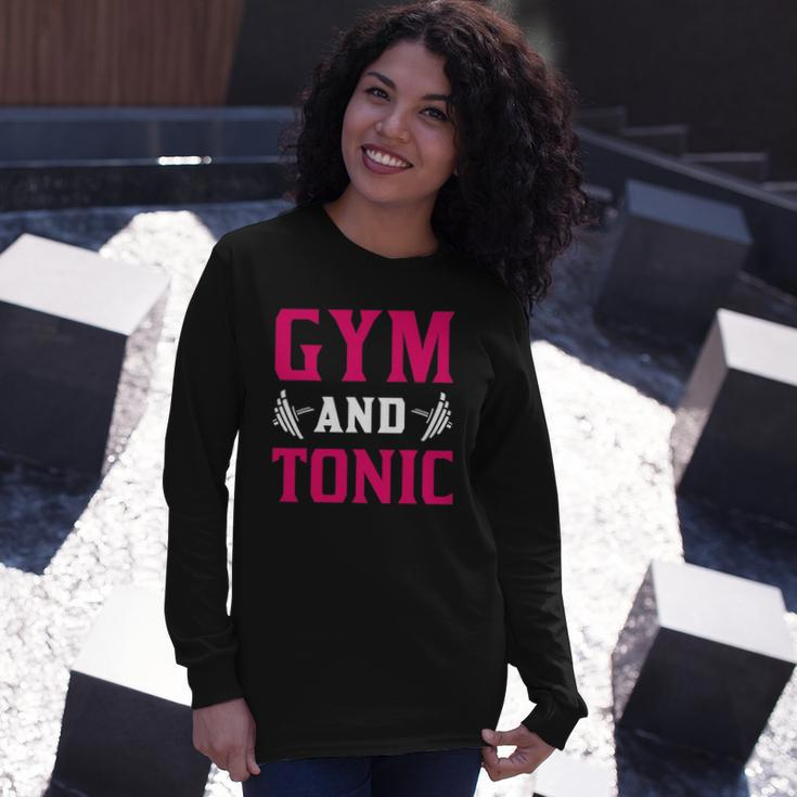 Gym And Tonic Workout Exercise Training Long Sleeve T-Shirt T-Shirt Gifts for Her