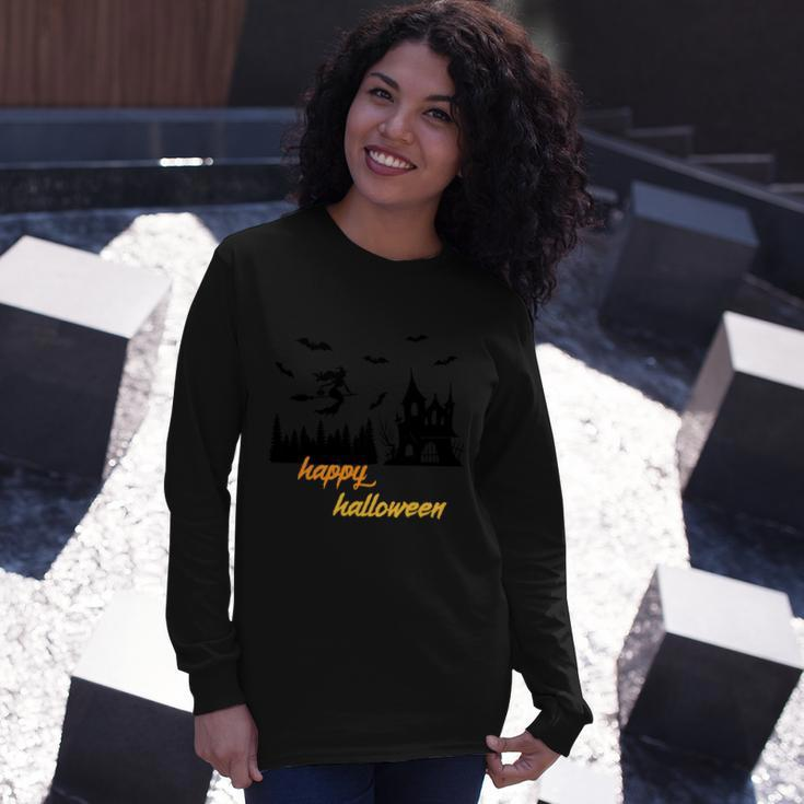 Happy Halloween Witch Halloween Quote Long Sleeve T-Shirt Gifts for Her