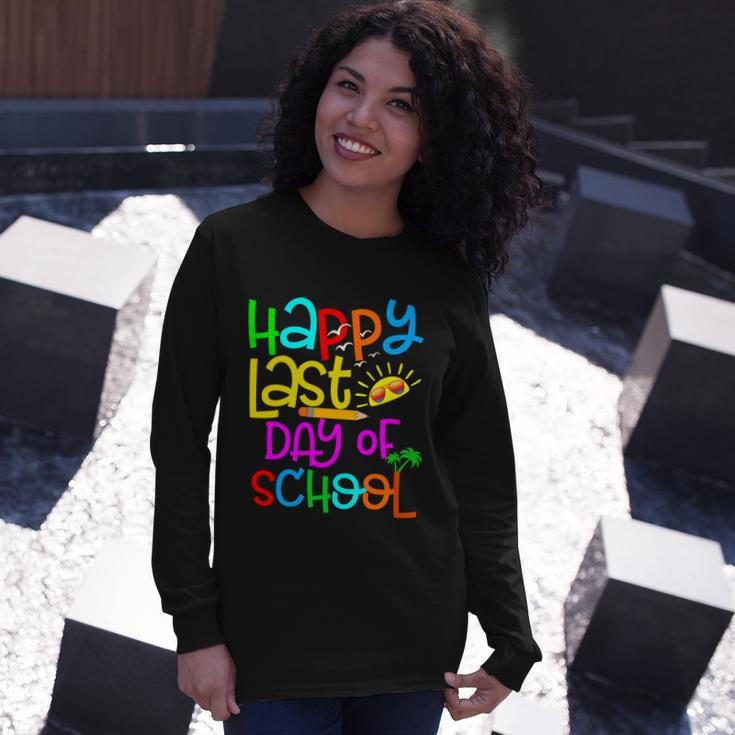 Happy Last Day Of School Teacher Student Graduation V2 Long Sleeve T-Shirt Gifts for Her