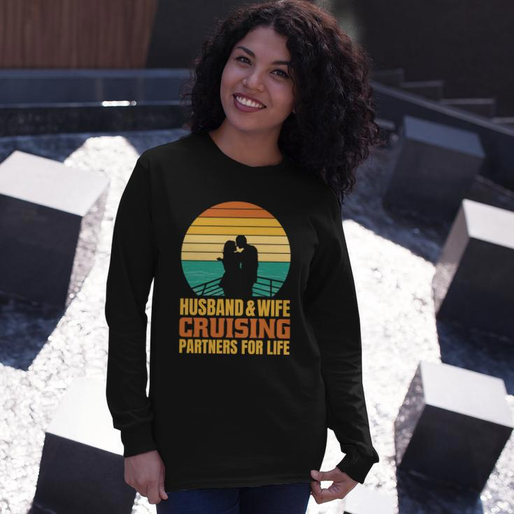 Husband And Wife Cruising Partners For Life Long Sleeve T-Shirt Gifts for Her
