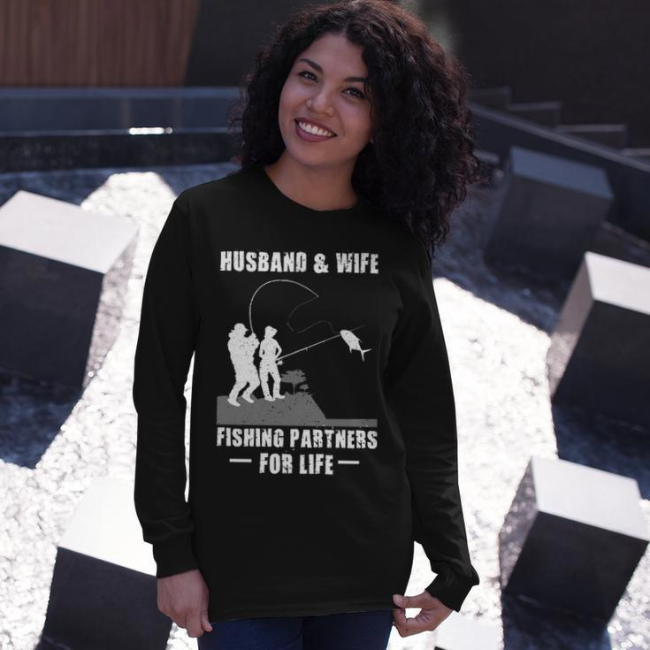 Husband And Wife Fishing Partners Long Sleeve T-Shirt Gifts for Her