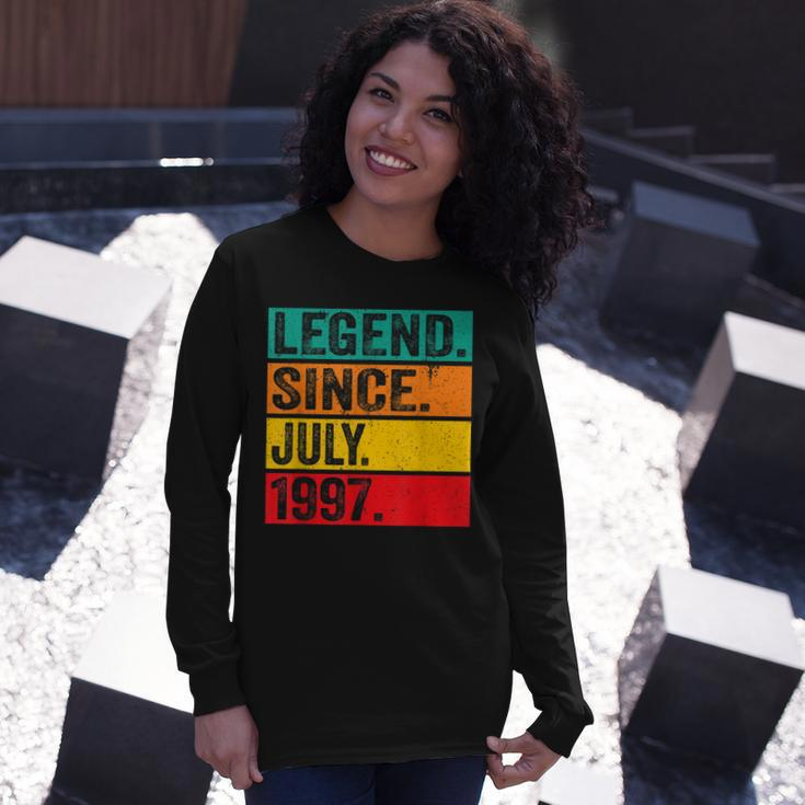 Legend Since July 1997 25Th Birthday 25 Years Old Vintage Long Sleeve T-Shirt Gifts for Her