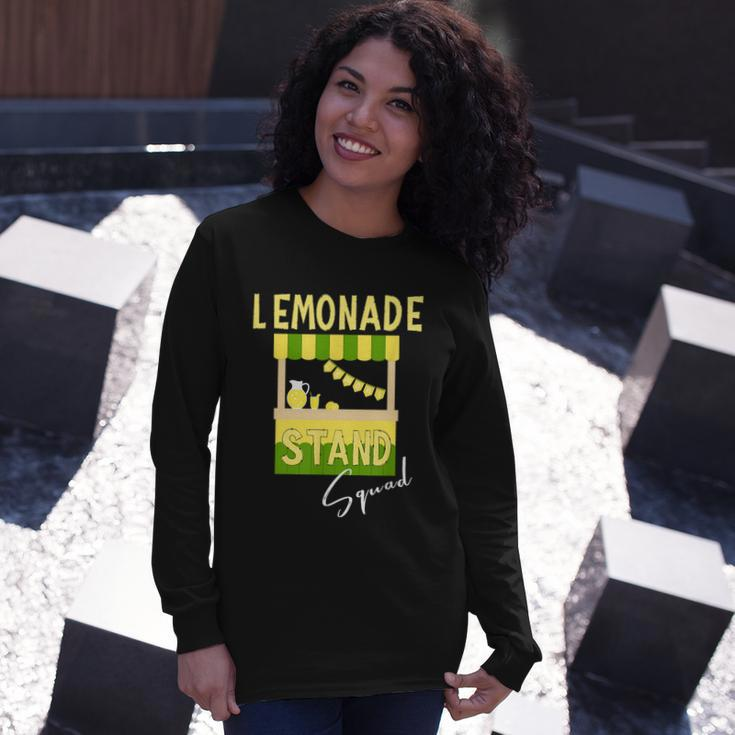 Lemonade Stand Squad Lemon Juice Drink Lover Long Sleeve T-Shirt Gifts for Her