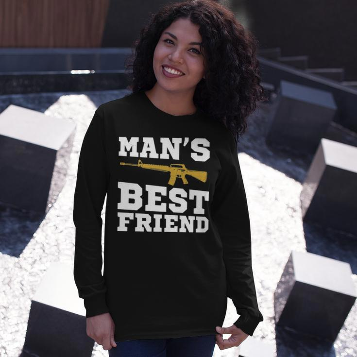 Mans Best Friend V2 Long Sleeve T-Shirt Gifts for Her