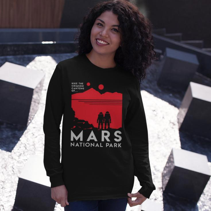 Mars National Park Tshirt Long Sleeve T-Shirt Gifts for Her