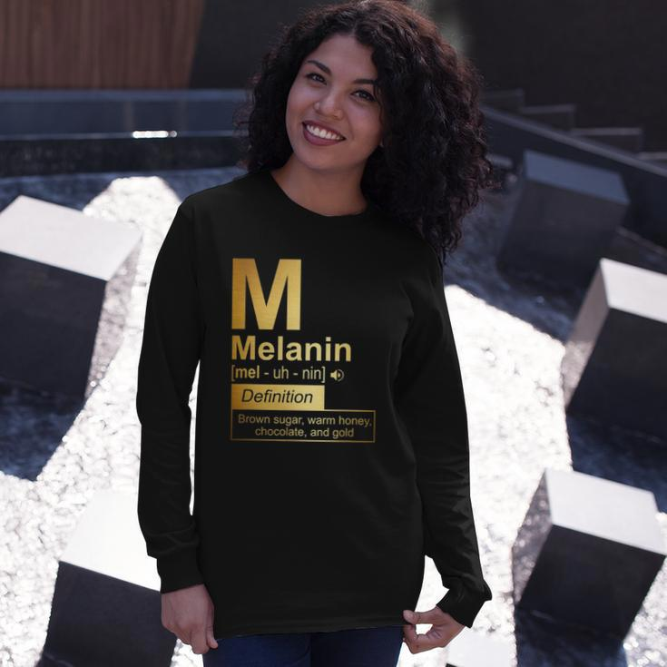 Melanin Brown Sugar Warm Honey Chocolate Black Gold Long Sleeve T-Shirt T-Shirt Gifts for Her