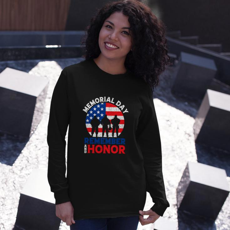 Memorial Day Quote Military Usa Flag 4Th Of July Long Sleeve T-Shirt Gifts for Her