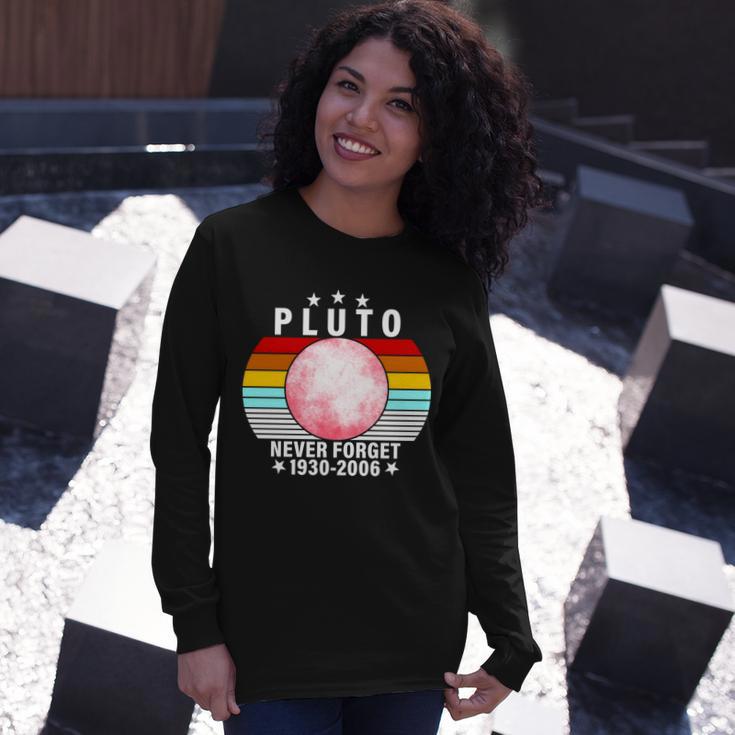 Pluto Never Forget 1930-2006 Tshirt Long Sleeve T-Shirt Gifts for Her